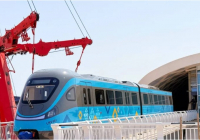 ​№101 станциясына алғашқы LRT құрамы көтерілді