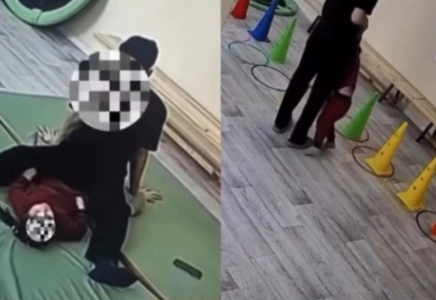 Желіде даулы видео тарады: Дене шынықтыру сабағында кішкентай қыз жарақат алды