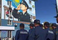 Өскеменде қызмет бабында қаза тапқан полицейлерге арналған мурал ашылды