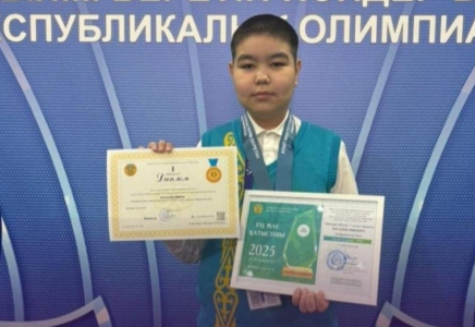 ​Павлодарлық оқушы республикалық олимпиадада топ жарды