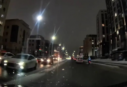 Астана тұрғындары аспаннан белгісіз жарқылды байқады (видео)