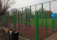 ТҮРКІСТАН: Сарыағашта кіші футбол және «workout» алаңшасы пайдалануға берілді