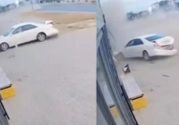Балқашта жеңіл көлік павильонға соқтығысты - видео
