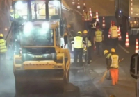 Бір түнде қытайлық жұмысшылар 8 мың тонна асфальт төсеген