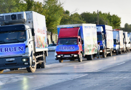 Түркістаннан Абай облысына 540 тоннадан аса өнім жөнелтілді