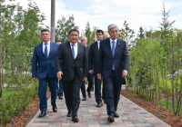 Президент Щучинск қаласындағы бірқатар нысанды аралап көрді