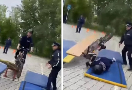 Ақтөбеде полиция басқармасы өткізген жарыстан кейін оқушы ауруханаға түсті (видео)