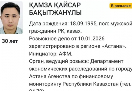 Қазақстандық танымал блогерге іздеу салынды