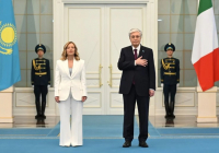 Мемлекет басшысы Ақордада Джорджа Мелониді қарсы алды