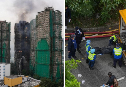 Гонконгтағы өрт: Қаза тапқандардың саны 44-ке жетті