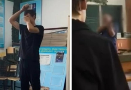 Алматыдағы колледжде мұғалім студенттің басына нысана қойып, оқ атқан (видео)