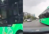 Алматыда әлеуметтік желідегі видеодан кейін автобус жүргізушісі жазаланды