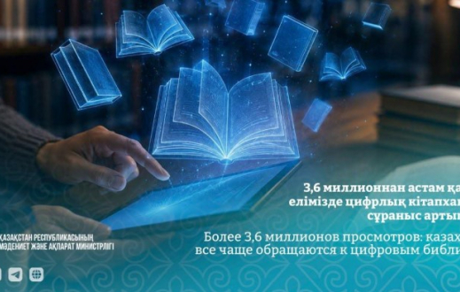 3,6 миллионнан астам қаралым: елімізде цифрлық кітапханаларға сұраныс артып келеді
