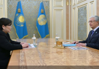 Президент Конституциялық сот төрағасы Эльвира Азимованы қабылдады